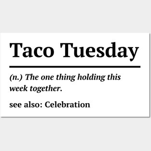 Taco Tuesday Definition Posters and Art